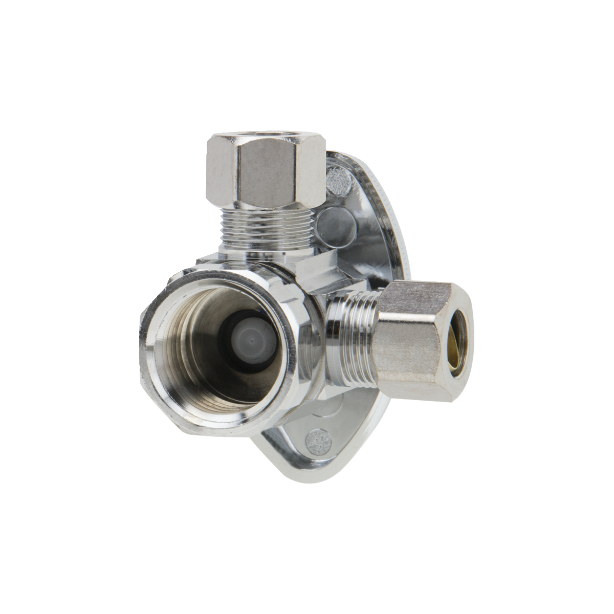 1/2 in. FIP x 3/8 in. O.D. Comp x 3/8 in. O.D. Comp BrassCraft